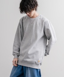 Carhartt カーハート MIDWEIGHT CREW NECK SWEAT/オーバーサイズ裏起毛ワンポイントロゴ長袖トレーナー