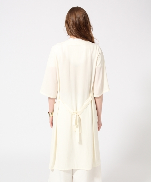 HARE（ハレ）の「シフォンガウンシャツ七分袖(HARE)（シャツ/ブラウス・レディース・グレー/ライトグレー/オフホワイト/ホワイト・FREE）」の9枚目の写真