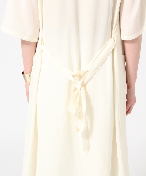 HARE（ハレ）の「シフォンガウンシャツ七分袖(HARE)（シャツ/ブラウス・レディース・グレー/ライトグレー/オフホワイト/ホワイト・FREE）」の10枚目の写真