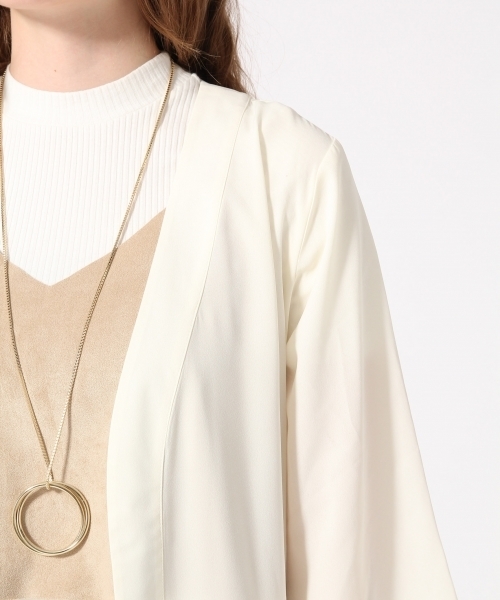 HARE（ハレ）の「シフォンガウンシャツ七分袖(HARE)（シャツ/ブラウス・レディース・グレー/ライトグレー/オフホワイト/ホワイト・FREE）」の12枚目の写真