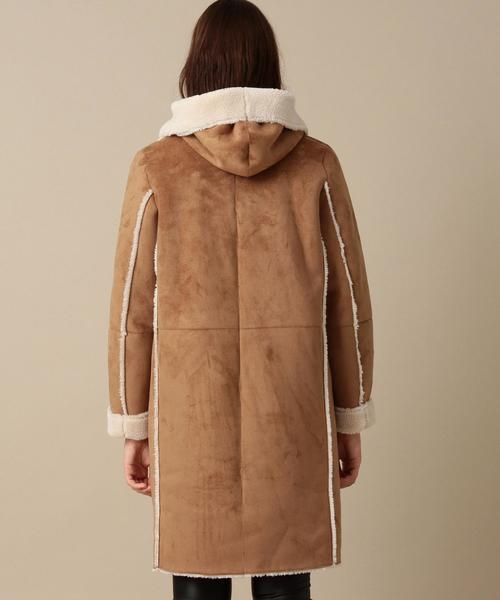 Another Edition（アナザーエディション）の「フェイクムートンフードコート/AEBC FAKE MOUTON HOOD◆（ムートンコート・レディース・ブラック/ブラウン/ベージュ・SMALL/MEDIUM）」の22枚目の写真