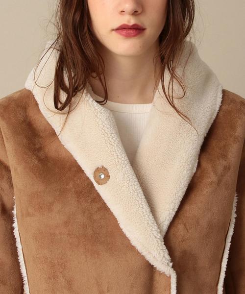 Another Edition（アナザーエディション）の「フェイクムートンフードコート/AEBC FAKE MOUTON HOOD◆（ムートンコート・レディース・ブラック/ブラウン/ベージュ・SMALL/MEDIUM）」の4枚目の写真