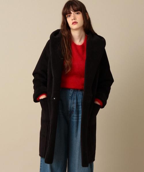 Another Edition（アナザーエディション）の「フェイクムートンフードコート/AEBC FAKE MOUTON HOOD◆（ムートンコート・レディース・ブラック/ブラウン/ベージュ・SMALL/MEDIUM）」の18枚目の写真