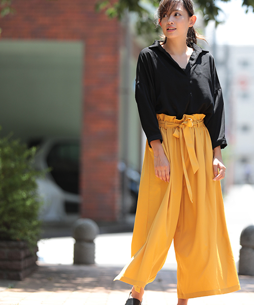 Denime（ドゥニーム）の「スキッパーとろみブラウス（シャツ/ブラウス・レディース・グレー/ホワイト/ブラック・FREE）」の14枚目の写真