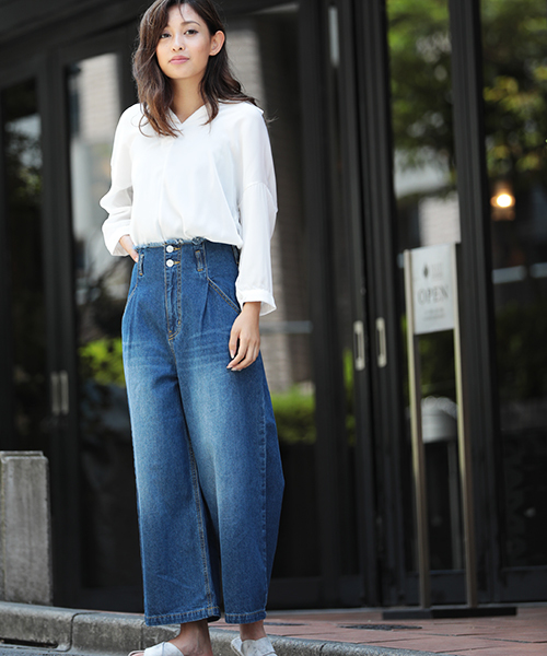 Denime（ドゥニーム）の「スキッパーとろみブラウス（シャツ/ブラウス・レディース・グレー/ホワイト/ブラック・FREE）」の21枚目の写真