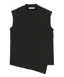 【UN3D.】MILANORIB ASYMME TOP/ミラノリブアシメトップス