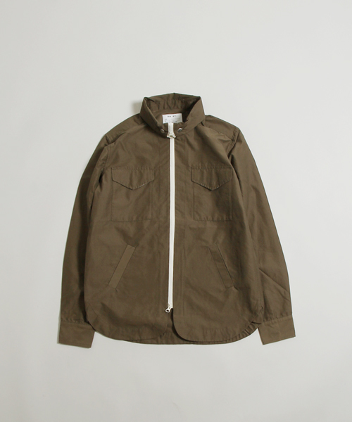 Denime(ドゥニーム)の「64ミリタリーZIPシャツ(ナイロンジャケット・メンズ・ベージュ/ネイビー/カーキ・MEDIUM/LARGE)」の20枚目の写真