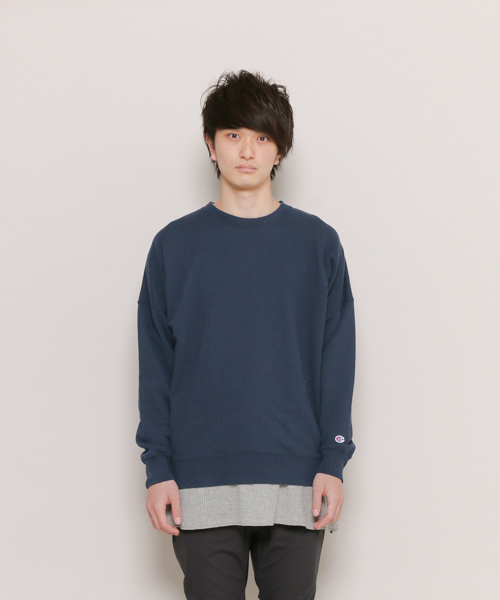 Champion（チャンピオン）の「Champion/チャンピオン　別注スウェットシャツ（スウェット・メンズ・ブラック/グレー/ネイビー・FREE）」の3枚目の写真