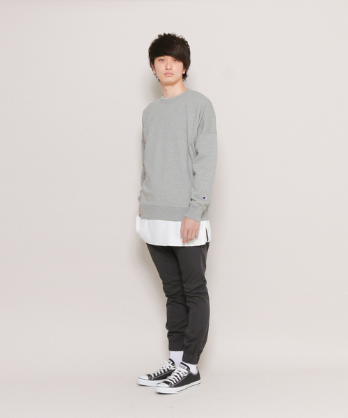 Champion（チャンピオン）の「Champion/チャンピオン　別注スウェットシャツ（スウェット・メンズ・ブラック/グレー/ネイビー・FREE）」の5枚目の写真