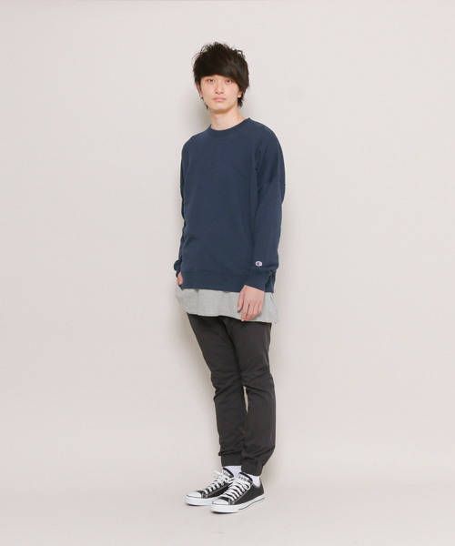 Champion（チャンピオン）の「Champion/チャンピオン　別注スウェットシャツ（スウェット・メンズ・ブラック/グレー/ネイビー・FREE）」の6枚目の写真