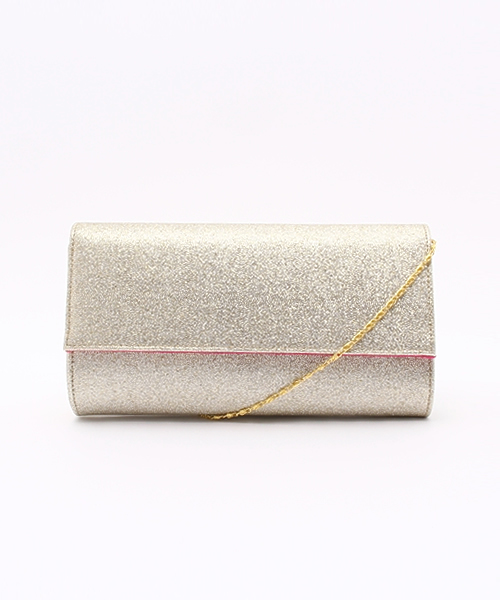 ROSE BUD（ローズバッド）の「(LL ACCESSORIES)RAME CLUTCH BAG[結婚式＆パーティー]（クラッチバッグ・レディース・ブラック/ゴールド/ダークブラウン/ホワイト/シルバー/ゴールド系その他・ONE SIZE）」の2枚目の写真