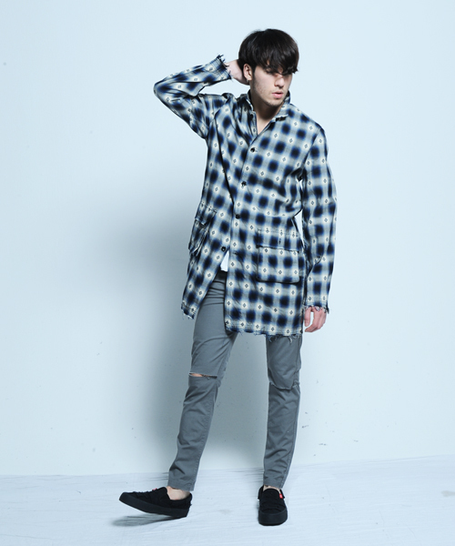 VIRGOwearworks(ヴァルゴウェアワークス)の「DAMAGE EVERY 9(チノパンツ・メンズ・ブラック/グレー・3/2/4)」の11枚目の写真