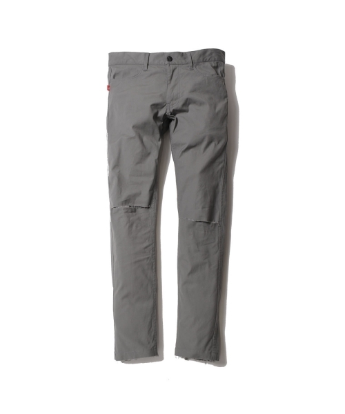 VIRGOwearworks(ヴァルゴウェアワークス)の「DAMAGE EVERY 9(チノパンツ・メンズ・ブラック/グレー・3/2/4)」の3枚目の写真