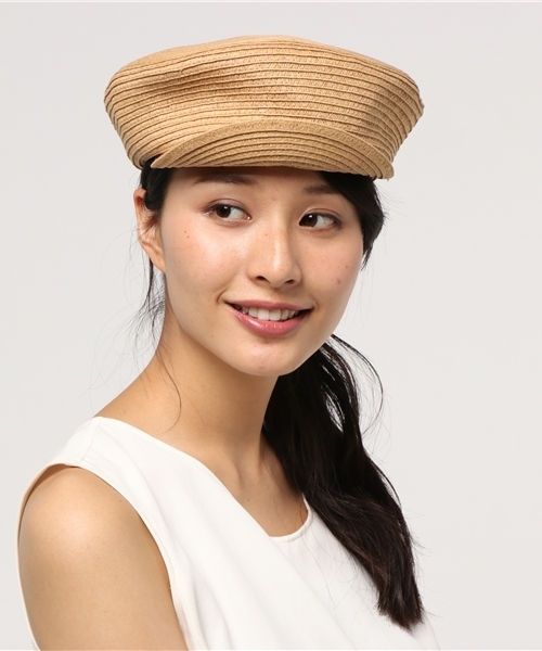 WEGO（ウィゴー）の「WEGO/ペーパーマリンキャップ（キャスケット・レディース・ナチュラル/ブラック・FREE）」の6枚目の写真