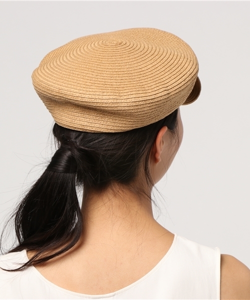 WEGO（ウィゴー）の「WEGO/ペーパーマリンキャップ（キャスケット・レディース・ナチュラル/ブラック・FREE）」の5枚目の写真