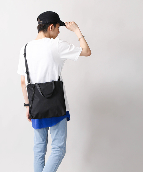 WEGO(ウィゴー)の「WEGO/イージーサコッシュ(ショルダーバッグ・メンズ・ブラック系その他/ブラック/ライトグレー・FREE)」の13枚目の写真