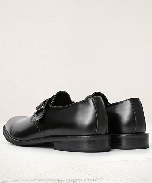 GUIONNET（ギオネ）の「GUIONNET SINGLE MONK STRAP ギオネ シングル モンクストラップ ビジネス 革靴（ドレスシューズ・メンズ・ブラック/モカ・26.5cm/26.0cm/25.5cm/27.5cm/27.0cm/28.0cm/24.5cm/29.0cm/24.0cm/30.0cm/25.0cm）」の6枚目の写真