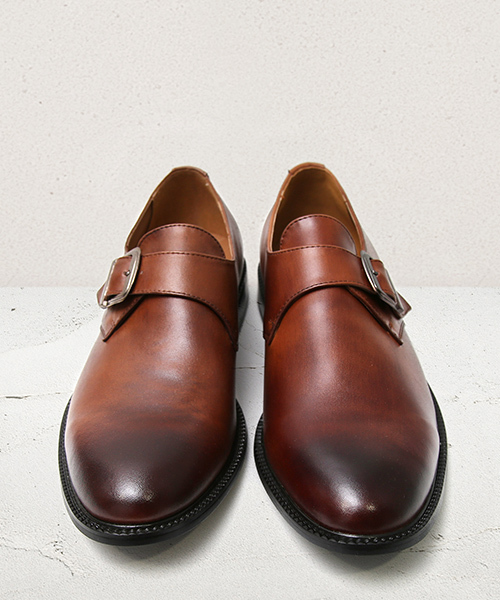 GUIONNET（ギオネ）の「GUIONNET SINGLE MONK STRAP ギオネ シングル モンクストラップ ビジネス 革靴（ドレスシューズ・メンズ・ブラック/モカ・26.5cm/26.0cm/25.5cm/27.5cm/27.0cm/28.0cm/24.5cm/29.0cm/24.0cm/30.0cm/25.0cm）」の10枚目の写真