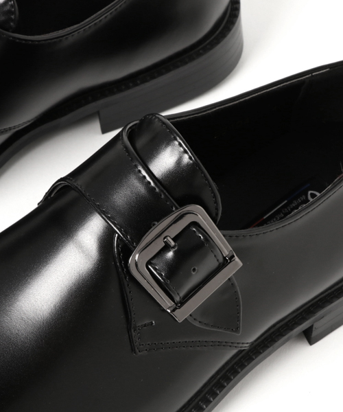 GUIONNET（ギオネ）の「GUIONNET SINGLE MONK STRAP ギオネ シングル モンクストラップ ビジネス 革靴（ドレスシューズ・メンズ・ブラック/モカ・26.5cm/26.0cm/25.5cm/27.5cm/27.0cm/28.0cm/24.5cm/29.0cm/24.0cm/30.0cm/25.0cm）」の14枚目の写真