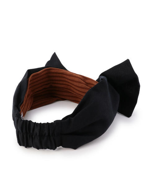 セール】casselini:リボンコンビヘアバンド（ヘアバンド）｜Casselini