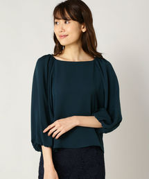 NATURAL BEAUTY BASIC | ＜ウォッシャブル＞オフショルダーボリュームスリーブブラウス(シャツ/ブラウス)