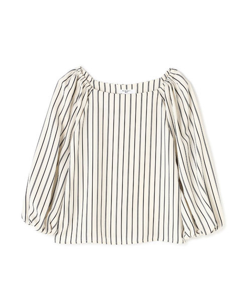 NATURAL BEAUTY BASIC（ナチュラルビューティーベーシック）の「＜ウォッシャブル＞オフショルダーボリュームスリーブブラウス（シャツ/ブラウス・レディース・オフホワイト/ブラック系その他/グリーン/ベージュ系その他・MEDIUM/SMALL）」の6枚目の写真