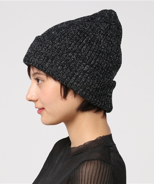 WEGO（ウィゴー）の「WEGO/ラメニットキャップ（ニットキャップ/ビーニー・レディース・グレー/グリーン/ピンク/オレンジ/その他1/シルバー・FREE）」の9枚目の写真