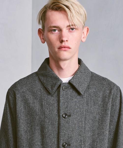 【上質】ウール カバーオール M グレー ユナイテッドアローズ UNITED ARROWS（ユナイテッドアローズ）の「UAST フラノ カバーオール