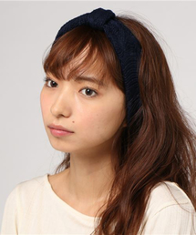 Samansa Mos2 blue（サマンサモスモスブルー）の「ニットターバン