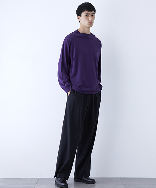 n.hoolywood　ロンT N.HOOLYWOOD - CREWNECK LONGSLEEVE T-SHIRT (BLACK) - チャンピオン