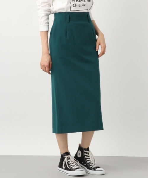 LEPSIM（レプシィム）の「TRバックスリットナロースカート　784435（スカート・レディース・グリーン/レッド/ブラック/モカ・MEDIUM/LARGE）」の4枚目の写真
