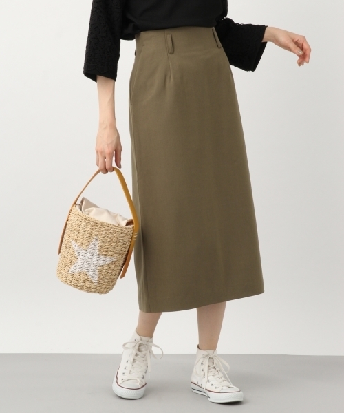 LEPSIM（レプシィム）の「TRバックスリットナロースカート　784435（スカート・レディース・グリーン/レッド/ブラック/モカ・MEDIUM/LARGE）」の3枚目の写真