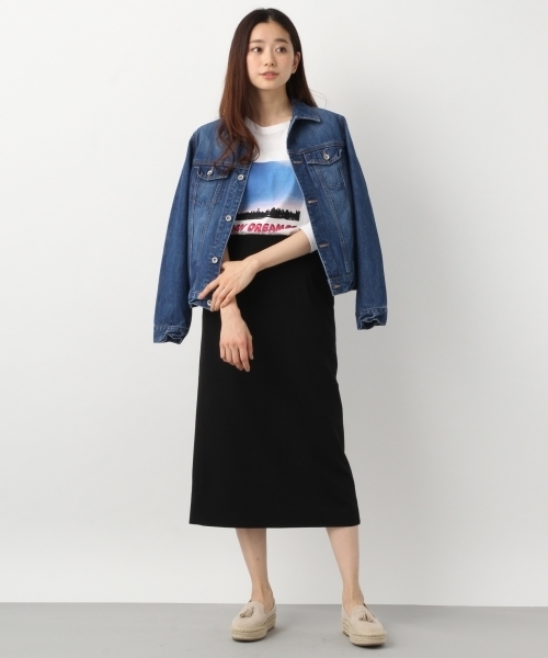 LEPSIM（レプシィム）の「TRバックスリットナロースカート　784435（スカート・レディース・グリーン/レッド/ブラック/モカ・MEDIUM/LARGE）」の5枚目の写真