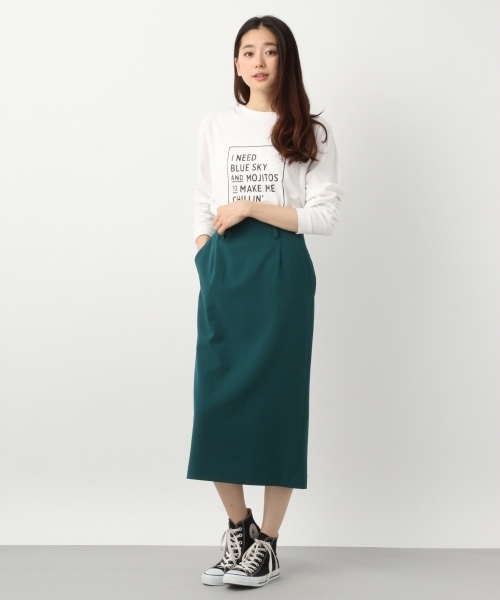 LEPSIM（レプシィム）の「TRバックスリットナロースカート　784435（スカート・レディース・グリーン/レッド/ブラック/モカ・MEDIUM/LARGE）」の7枚目の写真