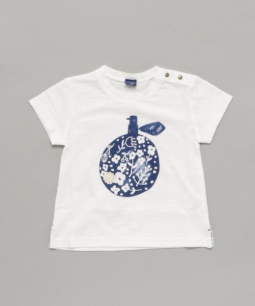 RAGMART(ラグマート)の「スラブ天竺レース付半袖Tシャツ(Tシャツ/カットソー・キッズ・ピンク/オフホワイト・80cm/90cm/95cm)」の4枚目の写真