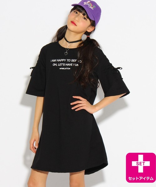 Pink Latte ピンクラテ の ニコラ掲載 ハートチョーカー チュニックワンピース ワンピース Wear