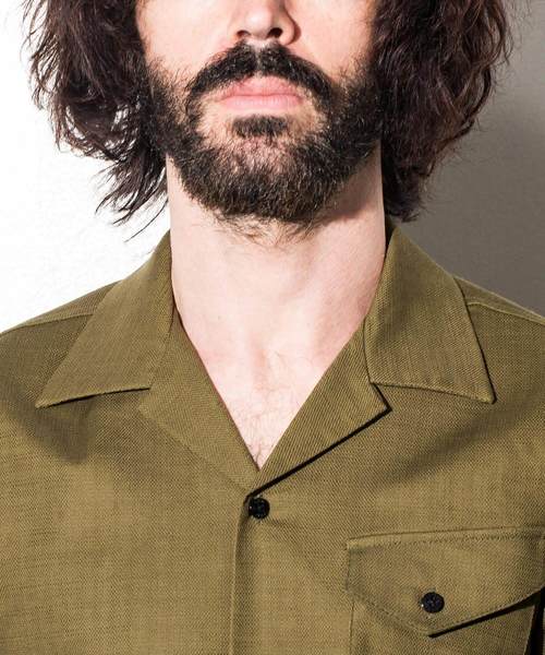 AKM Contemporary(エイケイエムコンテンポラリー)の「AKM Contemporary(エイケイエムコンテンポラリー)リネン混プリぺラハーフスリーブシャツ(シャツ/ブラウス・メンズ・ホワイト/ブラック/ネイビー/カーキ/ロイヤルブルー・MEDIUM/SMALL/LARGE)」の11枚目の写真