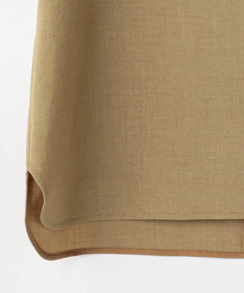 Tiara（ティアラ）の「麻調袖フリルブラウス（シャツ/ブラウス・レディース・ネイビー/ベージュ/グリーン/アイボリー/キャメル・FREE）」の9枚目の写真