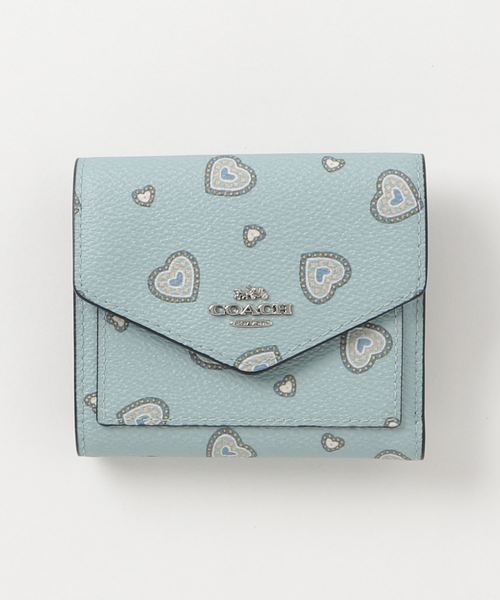 Coach コーチ の コーチ スモール ウォレット ウィズ ウェスタン ハート プリント 財布 Wear