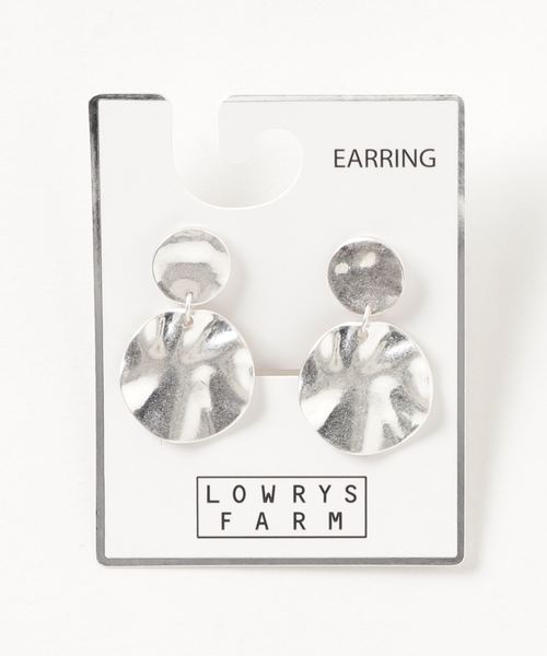 LOWRYS FARM（ローリーズファーム）の「メタルサークルイヤリング　809719（イヤリング・レディース・シルバー/ゴールド/シルバー系その他/ゴールド系その他/ベージュ/ライトグレー・FREE）」の12枚目の写真