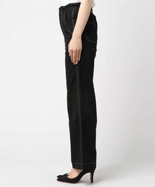 KOBE LETTUCE（コウベレタス）の「ベイカーポケットストレートワイドパンツ＊レディース/ボトムス[M2242]神戸レタス（その他パンツ・レディース・ベージュ/カーキ/ブラック・FREE）」の4枚目の写真