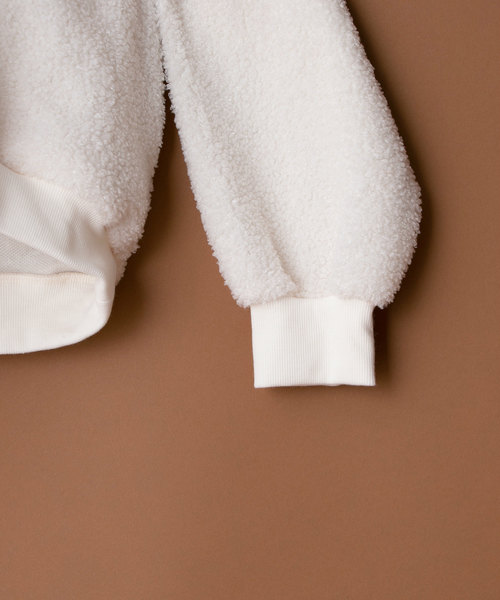 OLIVE des OLIVE（オリーブデオリーブ）の「ボア パーカー（パーカー・レディース・オフホワイト/キャメル/グレイッシュベージュ・FREE）」の8枚目の写真