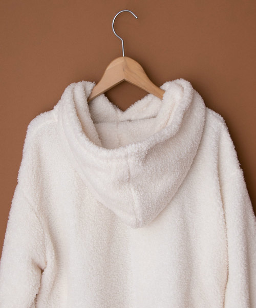 OLIVE des OLIVE（オリーブデオリーブ）の「ボア パーカー（パーカー・レディース・オフホワイト/キャメル/グレイッシュベージュ・FREE）」の11枚目の写真