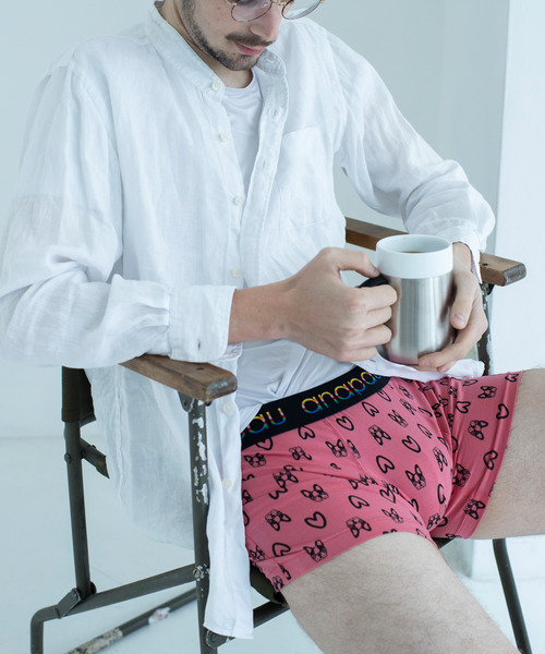 anapau(アナパウ)の「<anapau/アナパウ> ボクサーパンツ(ボクサーパンツ・メンズ・ホワイト/カーキ/グレー/マルチ/グレー系その他/オリーブ/グリーン/ネイビー/チャコールグレー/ピンク/ホワイト系その他/グレー系その他2/マスタード/ターコイズブルー/レッド/オレンジ・M/L)」の13枚目の写真