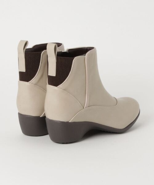 Piedi Nudi（ピエディヌーディ）の「ALL WEATHER / バックゴア 配色 レインブーツ（レインシューズ・レディース・ブラック/アイボリー/ダークグレー・LL/S/M/L）」の6枚目の写真