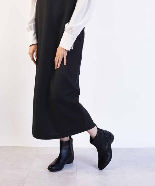 Piedi Nudi（ピエディヌーディ）の「ALL WEATHER / バックゴア 配色 レインブーツ（レインシューズ・レディース・ブラック/アイボリー/ダークグレー・LL/S/M/L）」の2枚目の写真