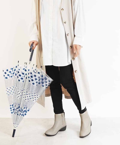 Piedi Nudi（ピエディヌーディ）の「ALL WEATHER / バックゴア 配色 レインブーツ（レインシューズ・レディース・ブラック/アイボリー/ダークグレー・LL/S/M/L）」の11枚目の写真