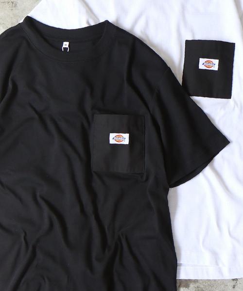 Dickies（ディッキーズ）の「【女性にも人気】Dickies(ディッキーズ)別注ポケットTシャツ19SS(一部WEB限定カラー)（Tシャツ/カットソー・メンズ・ケリー/ネイビー/パープル/その他1/ホワイト/その他4/その他7/ブラック/オリーブ/その他6/その他2/その他3/その他5/レッド/ダークグレー/ベージュ・X-LARGE/SMALL/LARGE/MEDIUM）」の14枚目の写真