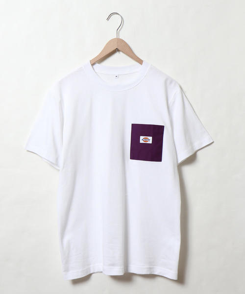 Dickies（ディッキーズ）の「【女性にも人気】Dickies(ディッキーズ)別注ポケットTシャツ19SS(一部WEB限定カラー)（Tシャツ/カットソー・メンズ・ケリー/ネイビー/パープル/その他1/ホワイト/その他4/その他7/ブラック/オリーブ/その他6/その他2/その他3/その他5/レッド/ダークグレー/ベージュ・X-LARGE/SMALL/LARGE/MEDIUM）」の21枚目の写真