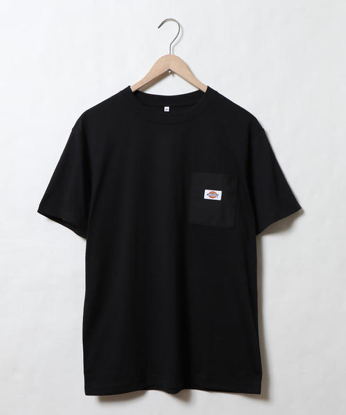Dickies（ディッキーズ）の「【女性にも人気】Dickies(ディッキーズ)別注ポケットTシャツ19SS(一部WEB限定カラー)（Tシャツ/カットソー・メンズ・ケリー/ネイビー/パープル/その他1/ホワイト/その他4/その他7/ブラック/オリーブ/その他6/その他2/その他3/その他5/レッド/ダークグレー/ベージュ・X-LARGE/SMALL/LARGE/MEDIUM）」の17枚目の写真